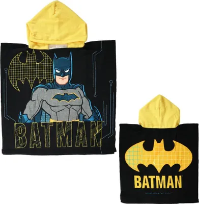 Produktbild von DC Comic Batman Kinder Jungen Mikrofaser Poncho Badeponcho