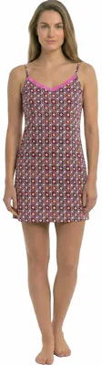 Produktbild von Kisses&Love Sommernachthemd für Damen, 100 % Baumwolle, mit dünnen Trägern KL45300