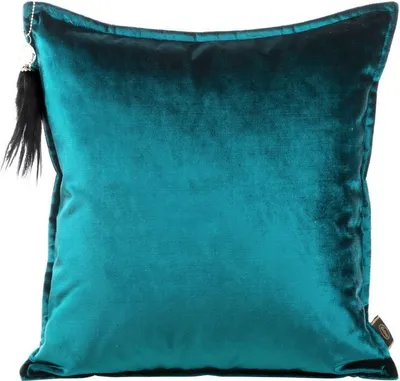 Produktbild von Dekorativer Kissenbezug Sofakissen ROYAL 5 U 45x45 dunkeltürkis