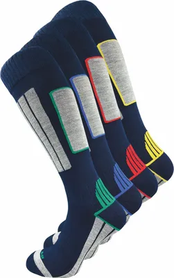 Produktbild von Gawilo  Skisocken mit Polsterung Herren (4 Paar), Blau / 47 - 50