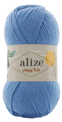 100g Alize Happy Kids Viskose Klassikgarn Oeko-Tex 100 Strickgarn Häkelgarn himmelblau