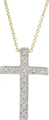 Produktbild von JuwelmaLux Anhänger 333/000 (8 Karat) Gold Kreuz mit Zirkonia JL30-02-1496