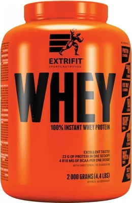 Produktbild von 100% Instant Whey Protein 80 Proteinpulver, Fruchtmix Mix, 2000 g
