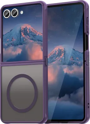 Produktbild von Matte Case Magsafe für Samsung Galaxy Z Flip 7 Schutzhülle Kratzfest Passgenau in Lila