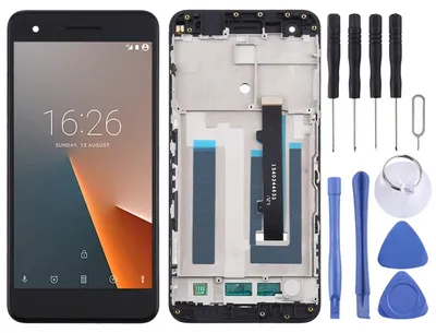 Immagine prodotto di Per Vodafone Smart V8 Display LCD completo + cornice Touch Parte di ricambio nera