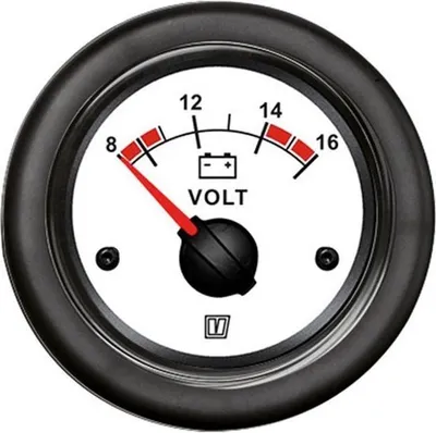 Produktbild von VETUS VLT12W weiß Voltmeter 12V