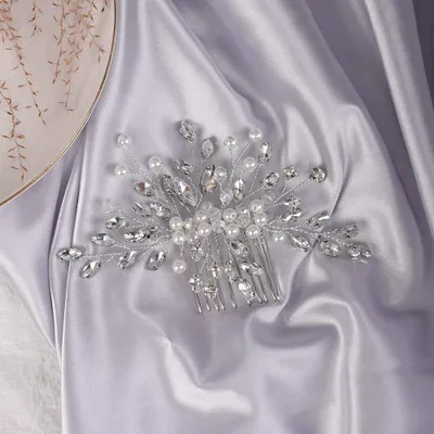 Image de Solidchoice - Accessoire pour cheveux de mariée, avec perles et strass