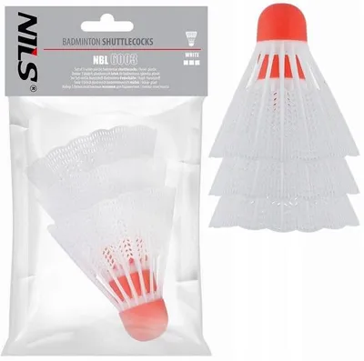 Produktbild von Nils NBL6003 Badminton-Ballset Nylon Weiß Langlebig 3 Stück