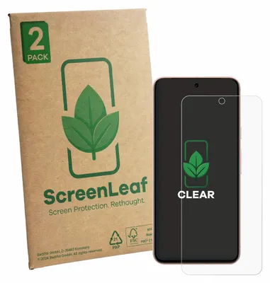 Produktbild von 2x ScreenLeaf Schutzfolie für Google Pixel 8 Displayschutz Display Schutz Folie Klar Transparent