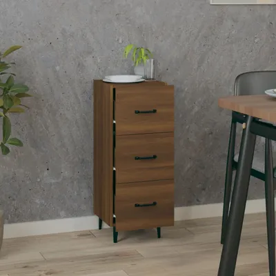 Produktbild von vidaXL Sideboard Braun Eichen-Optik 34,5x34x90 cm Holzwerkstoff