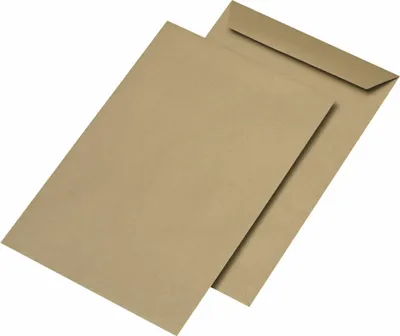 Produktbild von MAILmedia Versandtaschen C4 naßklebend ohne Fenster braun 250 Versandtaschen
