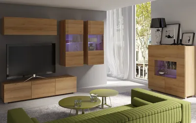 Produktbild von Wohnzimmer-Set CALABRIA 6 goldene eiche