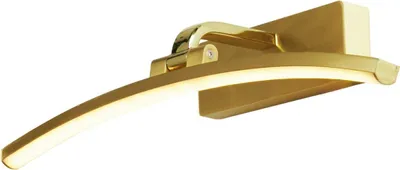 Produktbild von LED Bilderlampe Metall verstellbar 40 cm breit mit Schalter in Messing 3000 K warmweiß 503 lm Modern