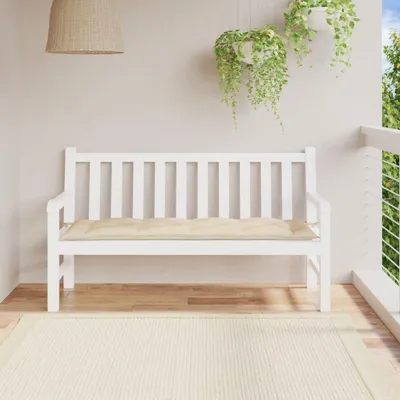 Produktbild von vidaXL Gartenbank-Auflage Beige 150x50x7 cm Oxford-Gewebe