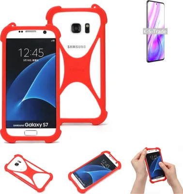 Produktbild von K-S-Trade Handy-Hülle kompatibel mit ZTE S30 Pro Schutz-Hülle Bumper Silikon Schutz Hülle Cover Case Silikoncase Silikonbumper TPU Softcase