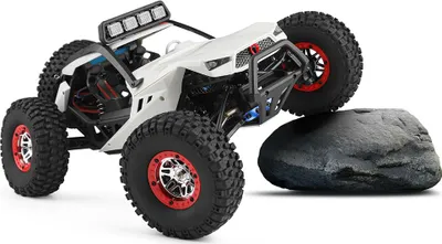Zdjęcie produktu dla Wltoys 12429 1 / 12 2.4G 4WD High Speed 40km / h Off- Road On- Road RC Car Buggy With Head Light white