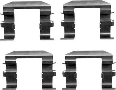 Produktbild von HELLA 8DZ 355 204-491 Zubehörsatz Scheibenbremsbelag Vorne für HYUNDAI ix35 (LM, EL, ELH) für KIA SPORTAGE (SL)
