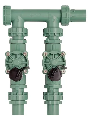 Image de Distributeur pré-assemblé avec 2 vannes pour l'irrigation de jardin