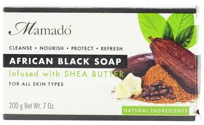 Obrázok produktu pre Mamado Africké čierne mydlo Bambucké maslo 200gr.