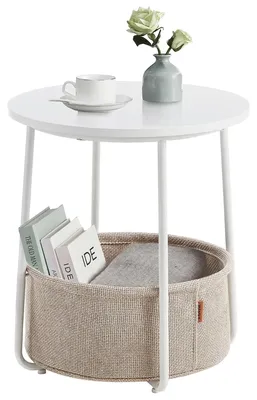Image de Elzusha - Table d'appoint moderne avec panier de rangement