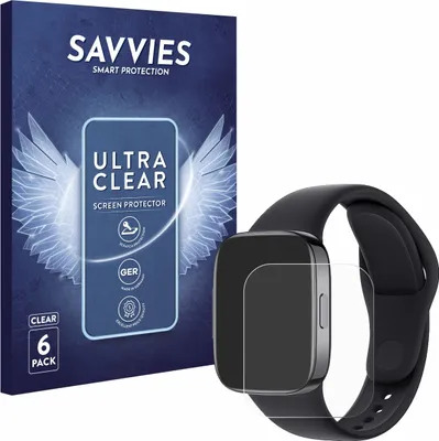 Produktbild von 6x Für Xiaomi Redmi Watch 3 Schutzfolie Savvies Displayschutz Display Schutz Folie Klar Transparent
