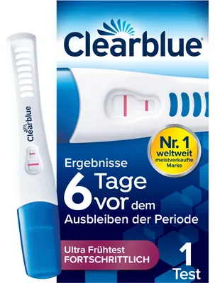 Obrázok produktu pre Tehotenský test Clearblue, 6 dní pred termínom, 2 hormóny, 1 ks
