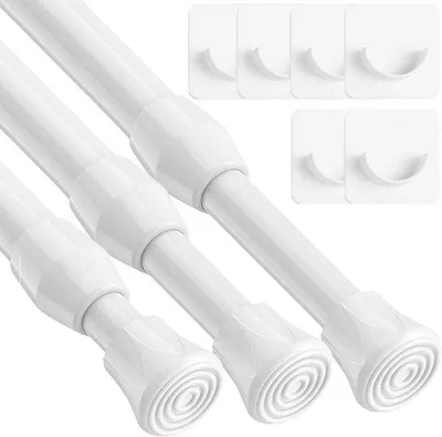 Obrázok produktu pre Nastaviteľná napínacia tyč 42–70 cm, biela, na záclony