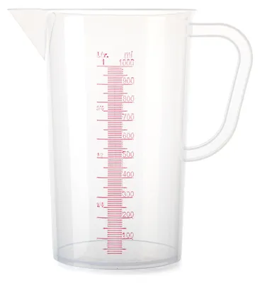 Produktbild von Kitchen Food Messbecher/Mischbecher - Kunststoff - transparent - 1300 ml - Ausguss