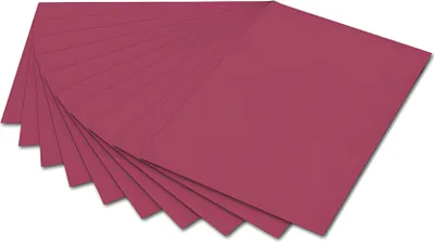 Image de 10x Folia 6727E Tonpapier - 50 x 70 cm, weinrot