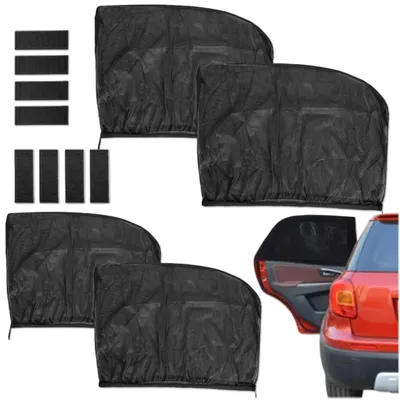Produktbild von KRUMAD 2-er Set Auto Sonnenschutz Baby 2 Stück – Moskitonetz & Sonnenblende für Autofenster, UV Schutz Seitenfenster, Sonnenschutz Auto Zubehör Kinder