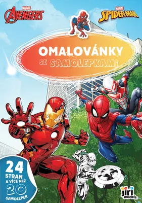 Immagine prodotto di Marvel - Pagina da colorare A4 con adesivi