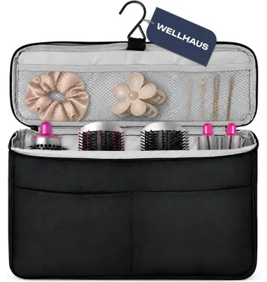 Produktbild von WELLHAUS Reisetasche Haartrockner Lockenstab Organizer mit Haken