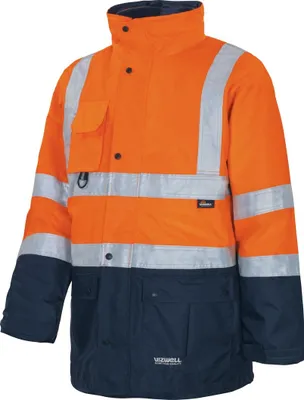 Produktbild von VIZWELL Warnschutzjacke Parka VWJK 44 Gr. XL orange/marine