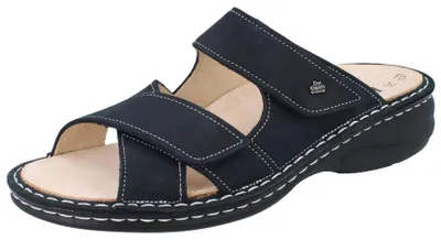 Produktbild von FINN COMFORT Melrose Damen Pantoletten dunkelblau Nubukleder - Größe: 42