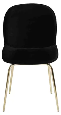 Produktbild von Schwarzer Polster Lehnstuhl Designer Esszimmerstuhl Moderne Küchenstühle