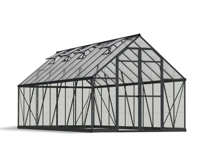 Produktbild von Palram - Canopia Aluminium Gewächshaus Balance 820 Anthrazit 607x229 cm