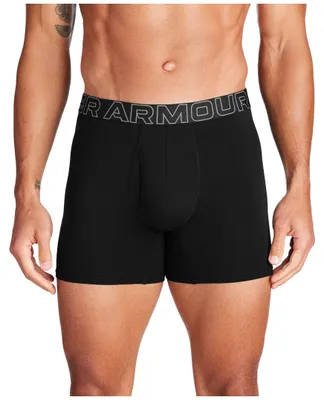Produktbild von Under Armour Performance Baumwolle 6´´ Boxershorts 3 Einheiten Schwarz L Mann Schwarz L