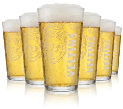 Produktbild von 6x Veltins Glas 0,5l Bierglas Willi Becher Trinkglas Gläser Set Brauerei Gastro