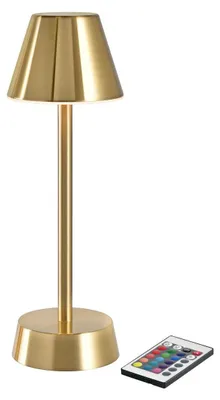 Produktbild von Duni LED Lampe kabellos Zelda 10,3cm(D) x 32cm(H) Messing - 6 Stück