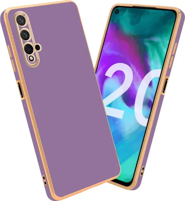 Produktbild von Cadorabo Schutzhülle für Honor 20 / 20S / Huawei NOVA 5T Hülle in Lila Handyhülle TPU Silikon Kameraschutz Etui Case