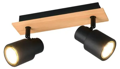 Image de Lampe 2xGU10 noire RL Pierre