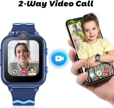Image de Montre connectée GPS pour enfants avec fonction SOS et appels vidéo - Mode école - Cadeau pour les garçons et les filles de 5 à 16 ans