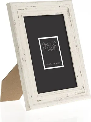 Produktbild von ZEP PM257W, Einzelbilderrahmen, Holz, Weiß, Tisch, Wand, 13 x 18 cm, Rechteckig