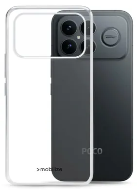 Image de Étui Mobilize Gelly Case transparent pour POCO F8 Ultra - Coque arrière souple en TPU - Transparent