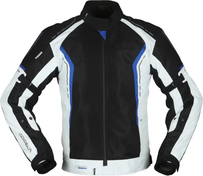 Produktbild von Modeka Khao Air Motorrad Textiljacke Farbe: Schwarz/Hellgrau, Grösse: Kurz 3XL