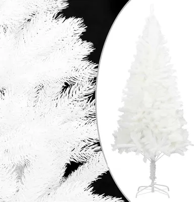Produktbild von vidaXL Künstlicher Weihnachtsbaum mit Beleuchtung & Kugeln Weiß 180 cm