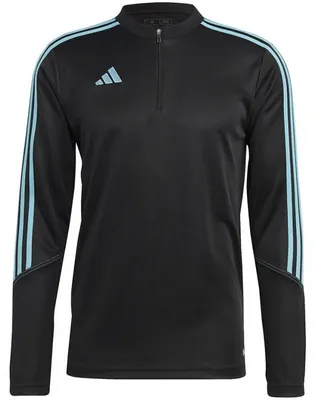 Immagine prodotto di Adidas - Felpa con zip corta "Tiro 23 Club" da uomo - Allenamento PP3263 (XL) (Nero/Blu)