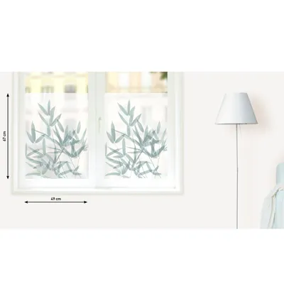 Produktbild von Fensterfolie Fensterbild BAMBUS - statisch haftend 2 Stück 49 x 67 cm