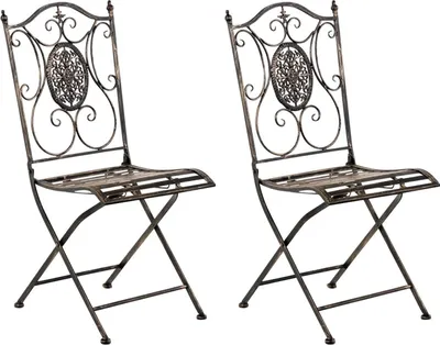 Produktbild von CLP 2er Set Gartenstühle Sibell bronze
