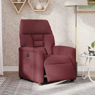 Produktbild von vidaXL Relaxsessel Elektrisch Weinrot Stoff